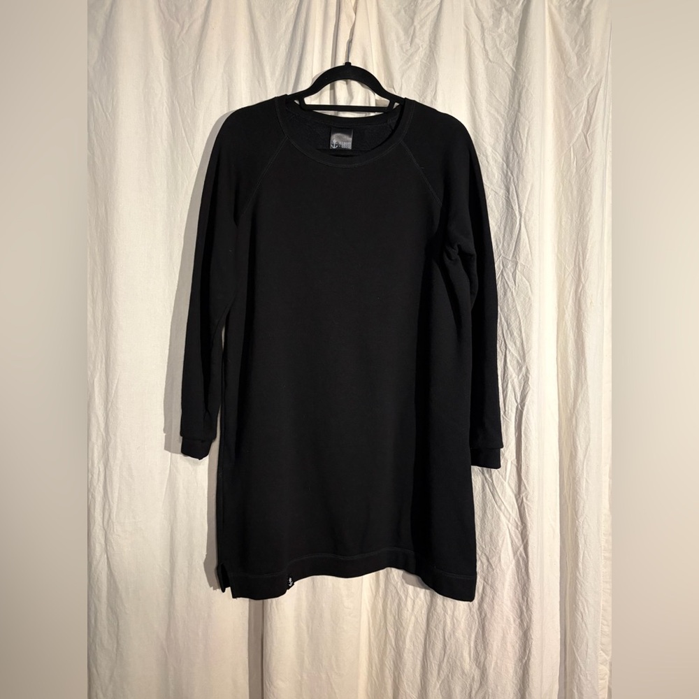 Illbury + Goose Black Long Sleeve Sweatshirt Dress